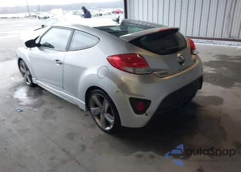 2013 Hyundai Veloster Turbo W/Black from USA, damaged, VIN KMHTC6AE0DU136558